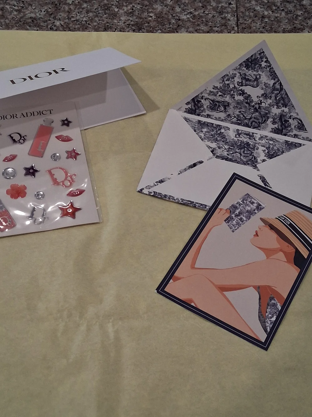 Dior Pink, Silver & Purple Lip and Star Sticker Sheet - Dior Addict